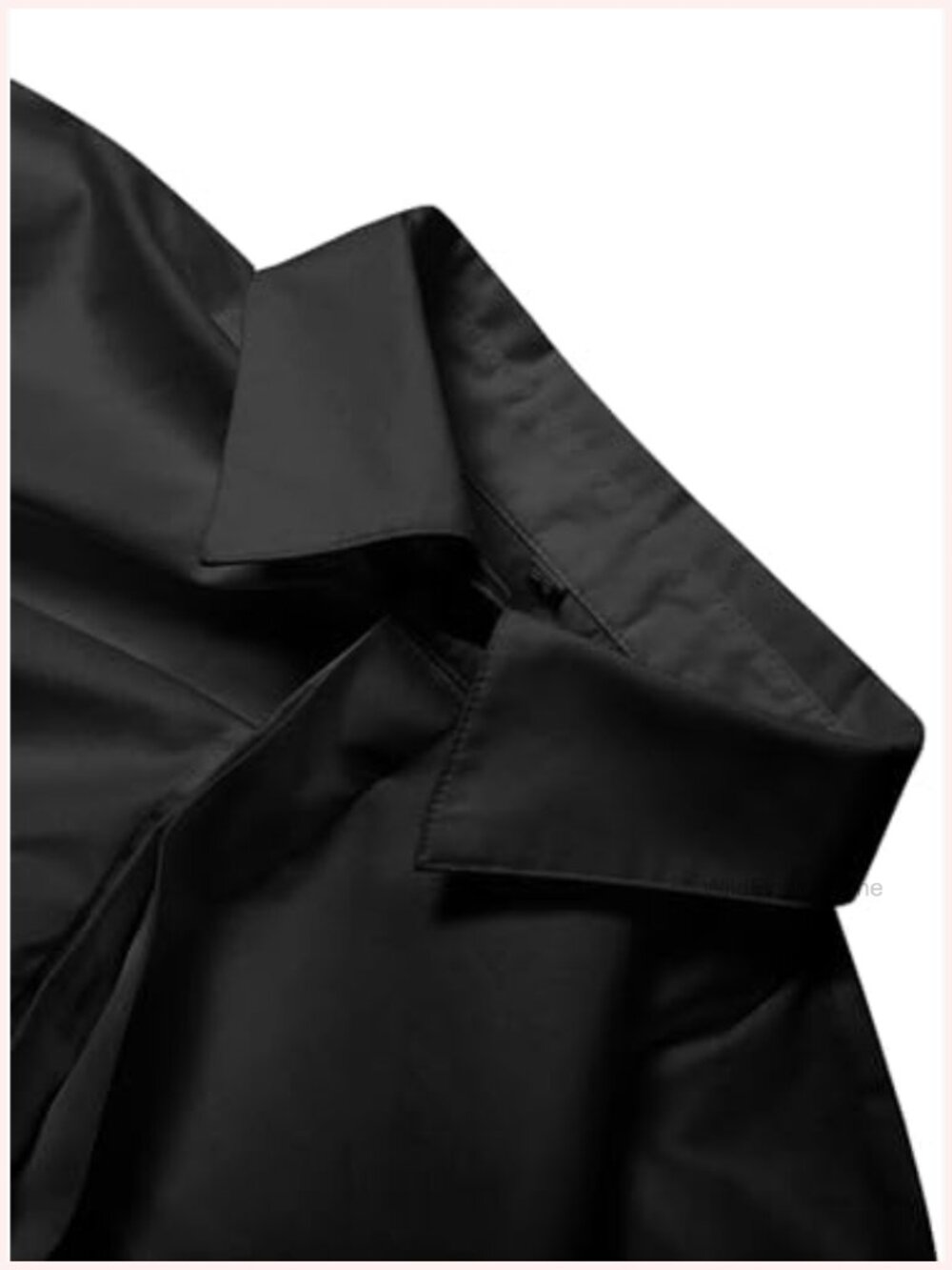 Women Crop Button Down Shirt Asymmetric Hem Long Sleeve Collared Blouse Top - Picture 4 of 7